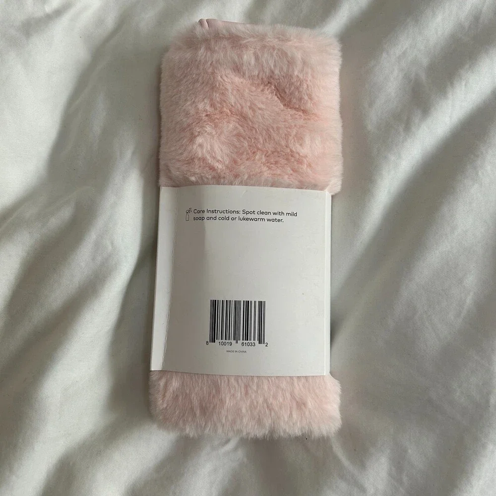 Beautylish Pink Faux Fur Brush Roll